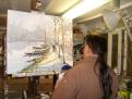 Peinture a l'atelier .. La Maine  ( Angers ) 73 x 60