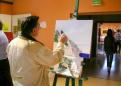  Félix qui peint un tableau partant de son ébauche au salon de Veigné 2010