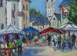 Jour de marché ( Chalonnes sur Loire ) 55 x 46