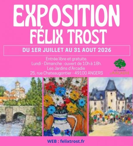 Expo les Jardin d'Arcadie  Angers Juillet Aout 2026
