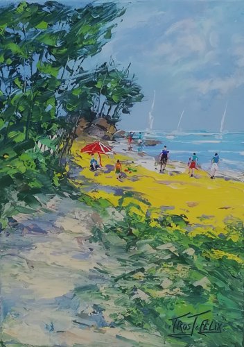 Plage des Sableaux ( Noirmoutier ) 46 x 33