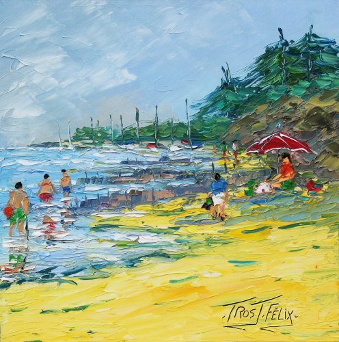plage de Saint Jean (  Noirmoutier ) 30 x 30 