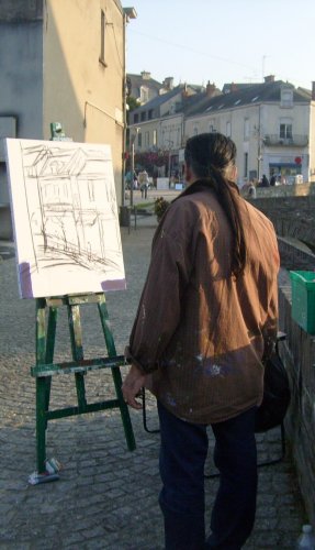 Journée de peinture a Segré (Maine et Loire) 2014
