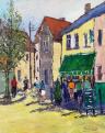 Rue animée ( Indre et Loire ) 92 x 73