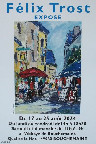 Affiche exposition  Bouchemaine  Maine et Loire