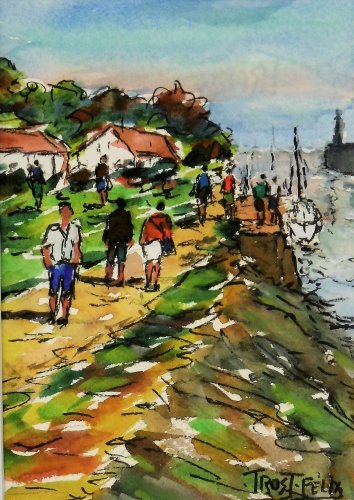 Boyardville ( Lile d'Oléron ) Aquarelle  17 x 12 Non dispo 