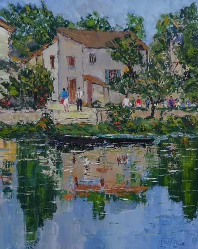 Journée de peinture Magné  Marais Poitevin .(Deux Sevres ) Juillet 2019