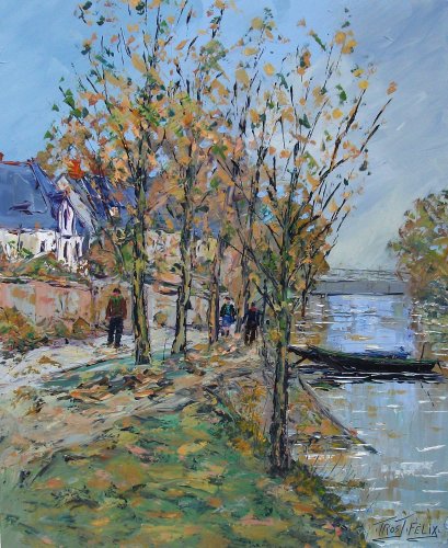 La Maine ( Angers )  73 x 60  