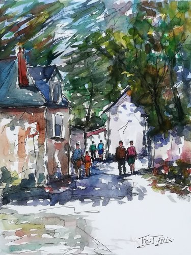 Montjean sur Loire 60 cm x 45 cm