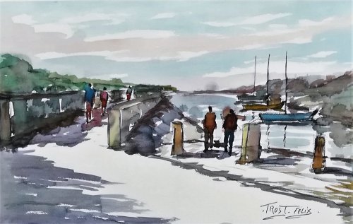 Noirmoutier Aquarelle 63 x 38