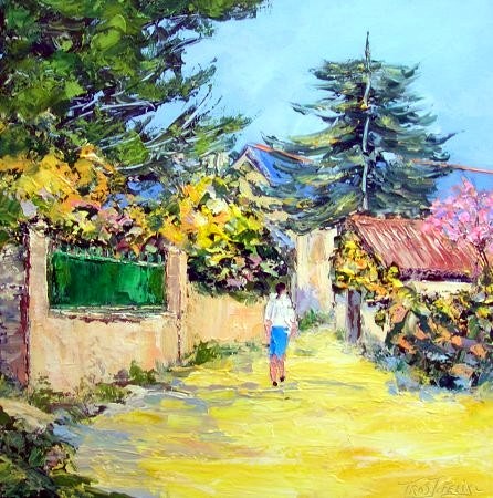 Paysage de Juigné sur Loire 50 x 50