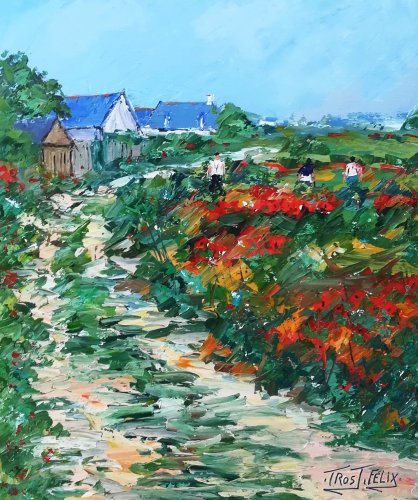 Paysage de Sorges ( Maine et Loire ) 55 x 46