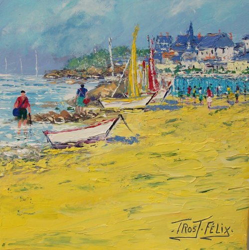 Plage de Boisvinet Saint ( Gilles Croix de Vie )  30 x30