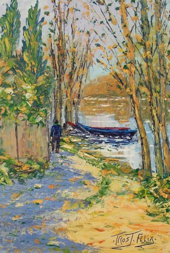 Promeneur a Bouchemaine 35 x 24