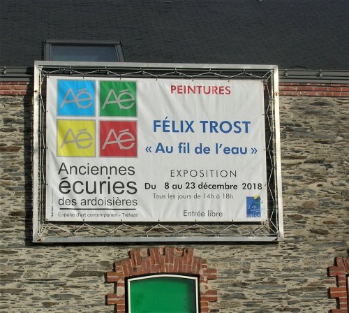 Exposition Félix Trost du 8 au 23 décembre a l'Epace d'art contemporain des Anciennes Ecuries des ardoisières Rue Ferdinand Vest . Tous les jours de 14 h a 18h . Entrée libre