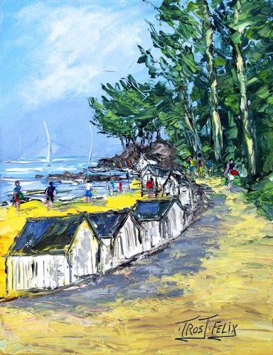 La plage des dames ( Noirmoutier ) 35 x 27