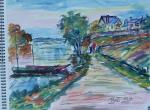 La loire en Anjou  40 cm x 30 cm